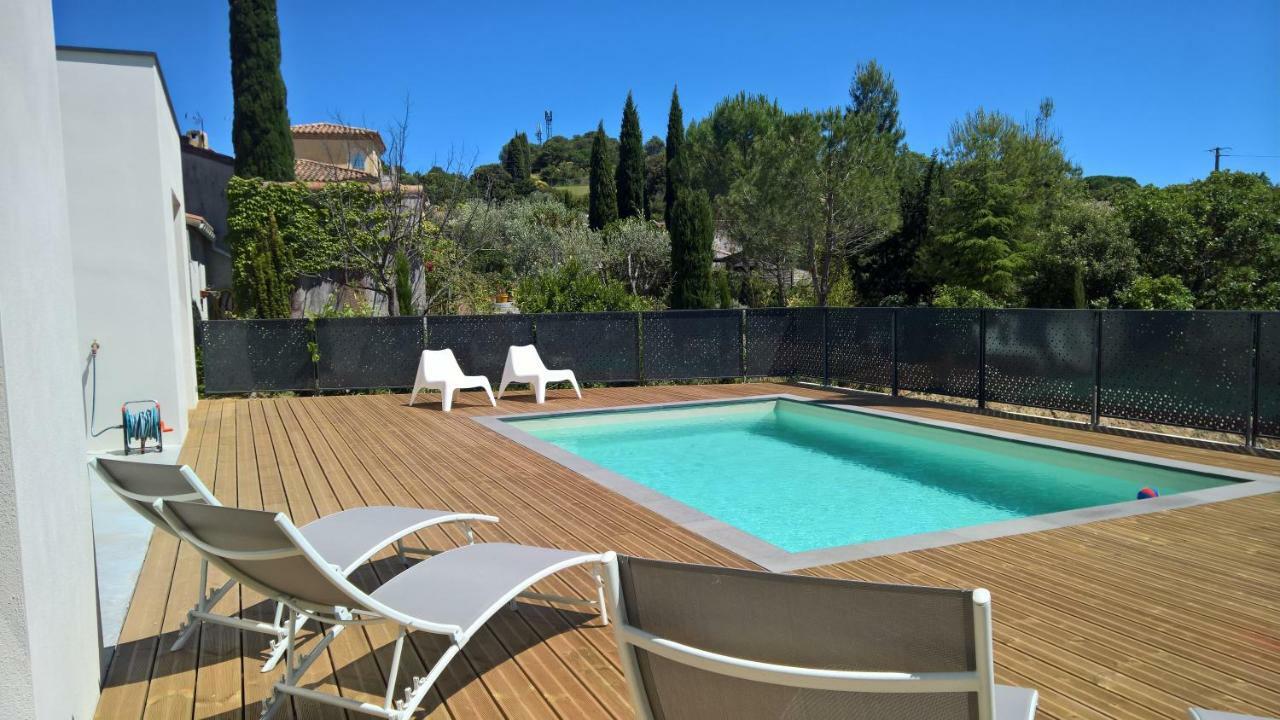 Villa Piscine Sud France Verzeille Eksteriør bilde