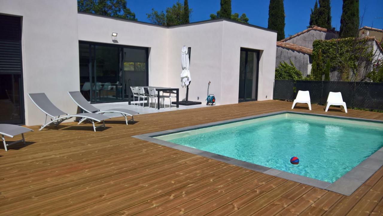 Villa Piscine Sud France Verzeille Eksteriør bilde